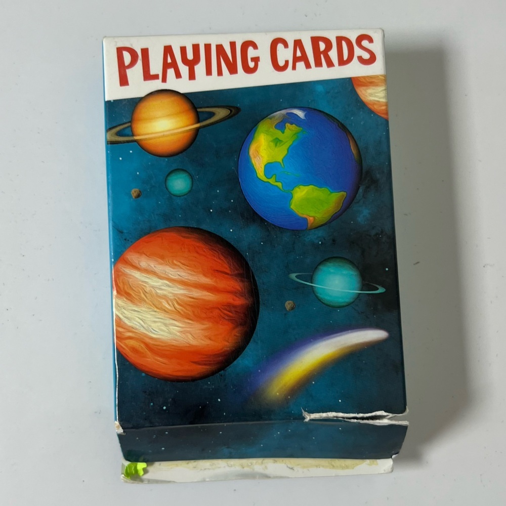 Space Themed Planets Playing Card Deck Sun Earth Mercury‎ Venus SEALED in Deck